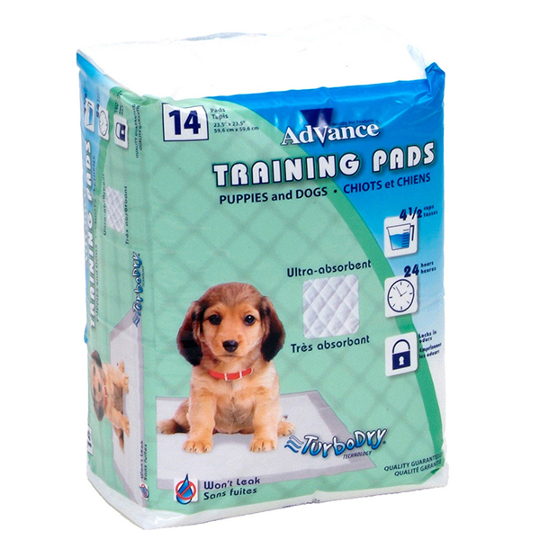 Advance Dog Training Pads АДВАНС ПЕЛЮШКА для собак, суперабсорбент з індикацією , 59,6 см х 59,6 см см