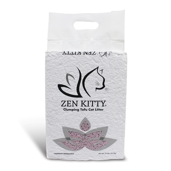ZenKitty Clumping Tofu Lavender ЗЕН КІТТІ ТОФУ ЛАВАНДА грудкувальний наповнювач для котячого туалету фото 1