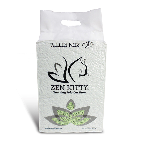 ZenKitty Clumping Tofu Green Tea ЗЕН КІТТІ ТОФУ ЗЕЛЕНИЙ ЧАЙ грудкувальний наповнювач для котячого туалету фото 1