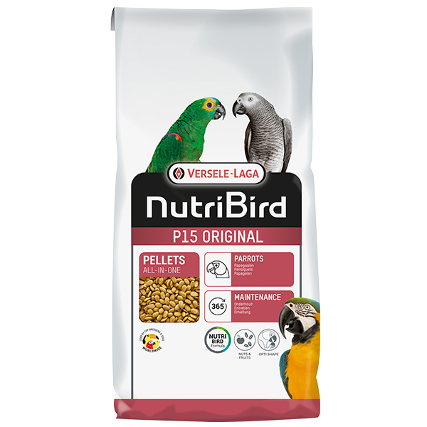 Versele-Laga NutriBird P15 Original ВЕРСЕЛЕ-ЛАГА НУТРІБЕРД ОРІДЖИНАЛ ЩОДЕННИЙ повнораціонний екструдований корм для великих папуг