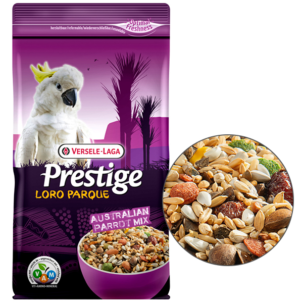 Versele-Laga Prestige Loro Parque Australian Parrot Mix ВЕРСЕЛЕ-ЛАГА ПРЕСТИЖ ЛОРО ПАРК АВСТРАЛІЙСЬКИЙ ПАПУГА повнораціонний корм для какаду , см