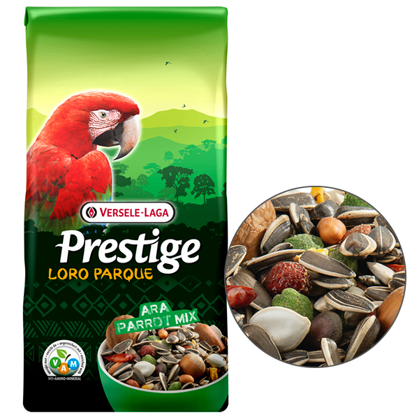Versele-Laga Prestige Loro Parque Ara Parrot Mix ВЕРСЕЛЕ-ЛАГА ПРЕСТИЖ ЛОРО ПАРК АРА ПАПУГА повнораціонний корм для великих папуг