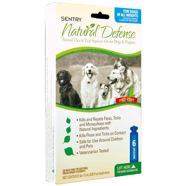 Sentry Natural Defense СЕНТРІ НАТУРАЛЬНИЙ ЗАХИСТ краплі від бліх і кліщів для собак і цуценят усіх порід см фото 1