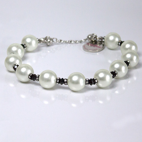 Shiboo ФЕШН Fashion-Pearls , перли, намисто , Рубін-білий см., 30 см см фото 1