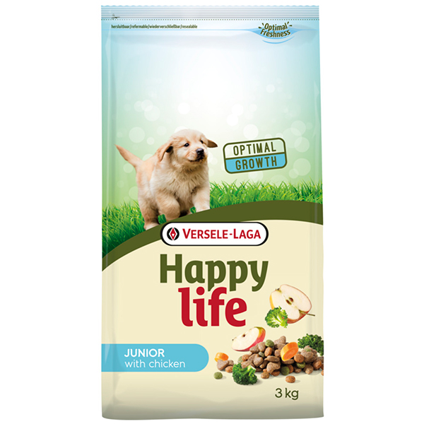 Happy Life Junior with Chicken ХЕППІ ЛАЙФ ДЖУНІОР сухий преміум корм для цуценят всіх порід , см фото 1