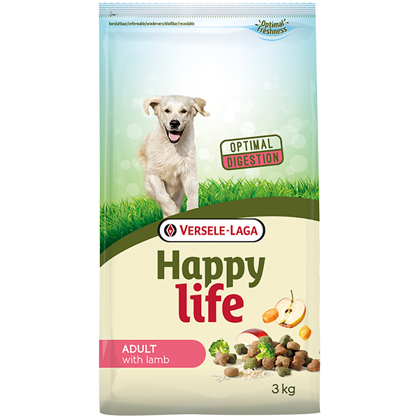 Happy Life Adult with Lamb ХЕППІ ЛАЙФ ЯГНЯ сухий преміум корм для собак середніх та великих порід , см фото 1