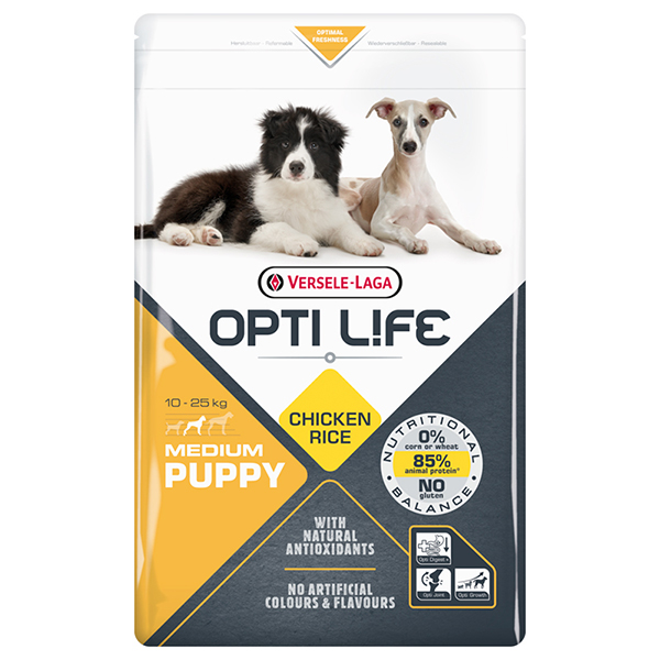 Opti Life Puppy Medium ОПТІ ЛАЙФ ЦУЦЕНЯ СЕРЕДНІХ сухий суперпреміум корм для цуценят середніх порід , см фото 1