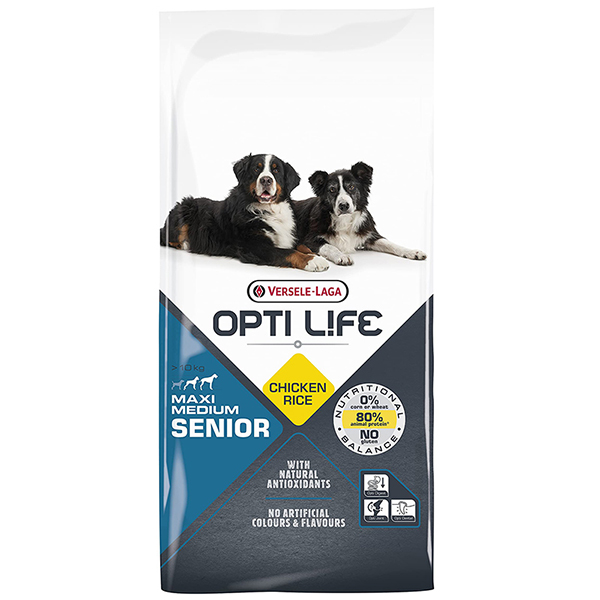 Opti Life Senior Medium & Maxi ОПТІ ЛАЙФ СЕНЬЙОР СЕРЕДНІХ ВЕЛИКИХ сухий суперпреміум корм для літніх собак середніх і великих порід , см фото 1