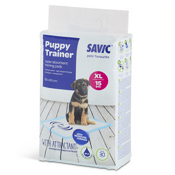 Savic Puppy Trainer XL САВІК ПАППІ ТРЕЙНЕР пелюшка для собак та цуценят великих порід , 15 шт см., 90 см х 60 см см фото 1