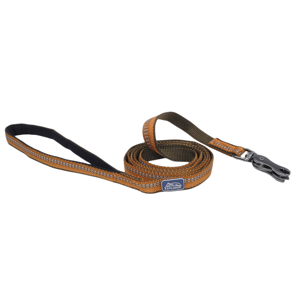Coastal K9 Explorer Leash КОСТАЛ К9 ЕКСПЛОРЕР світловідбивний повідець для собак, 1.6смХ1.8м , Полум’я см фото 1