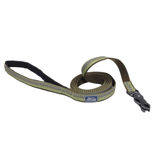 Coastal K9 Explorer Leash КОСТАЛ К9 ЕКСПЛОРЕР світловідбивний повідець для собак, 1.6смХ1.8м , Папороть см фото 1