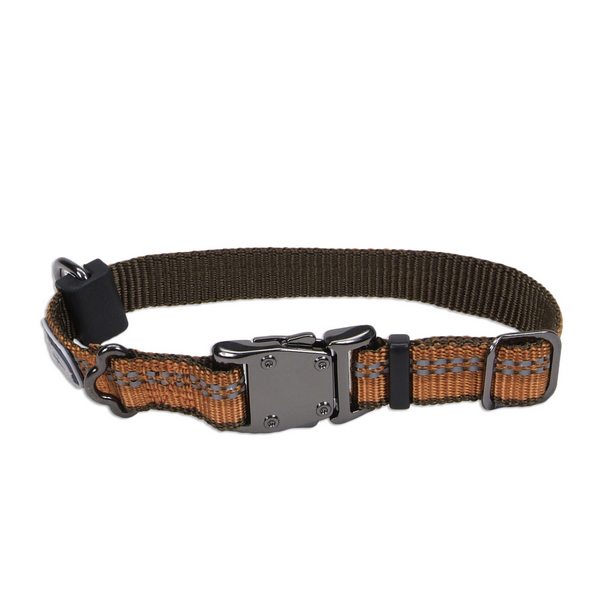 Coastal K9 Explorer Collar КОСТАЛ К9 ЕКСПЛОРЕР світловідбивний нашийник для собак, 1.6х20-30см , Полум’я см., 1,6 см х 20 - 30 см см фото 1