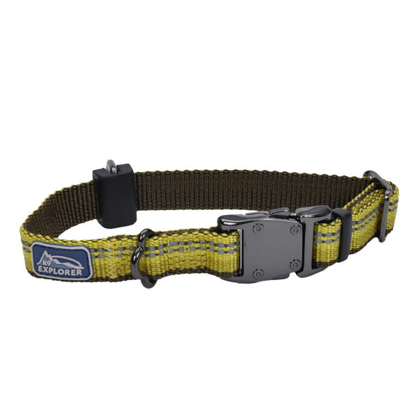 Coastal K9 Explorer Collar КОСТАЛ К9 ЕКСПЛОРЕР світловідбивний нашийник для собак, 1.6х20-30см , Золотарник см., 1,6 см х 20 - 30 см см фото 1