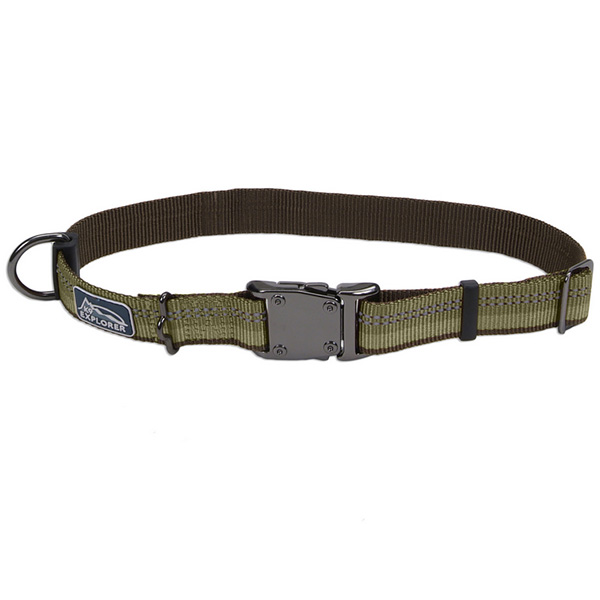 Coastal K9 Explorer Collar КОСТАЛ К9 ЕКСПЛОРЕР світловідбивний нашийник для собак, 2.5х46-66см , Папороть см., 2,5 см х 46 - 66 см см фото 1