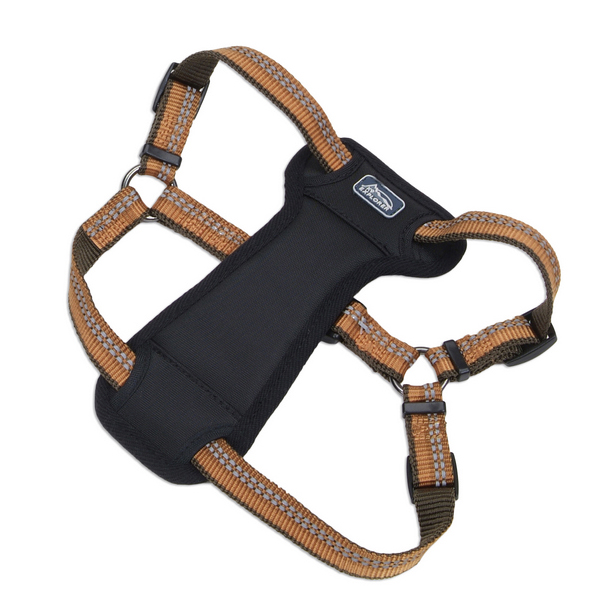 Coastal K9 Explorer Harness КОСТАЛ К9 ЕКСПЛОРЕР світловідбивна шлея з нагрудником для собак 11.3- , Полум’я см., 2,5 см х 50,8 - 76,2 см, 11,3- см., см фото 1