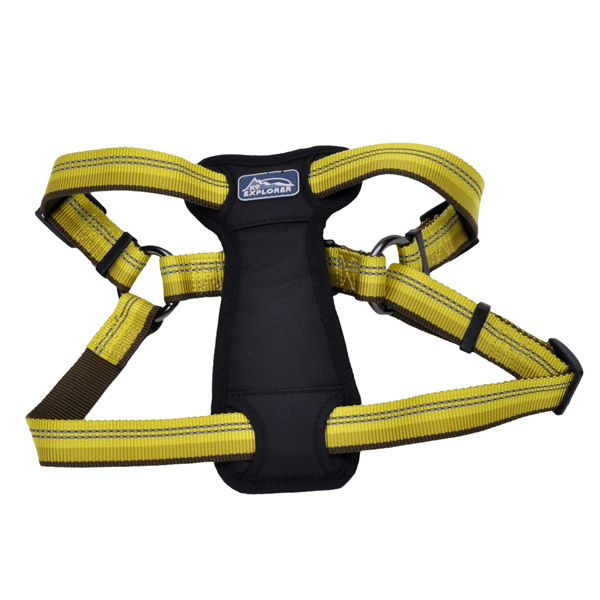 Coastal K9 Explorer Harness КОСТАЛ К9 ЕКСПЛОРЕР світловідбивна шлея з нагрудником для собак 11.3- , Золотарник см., 2,5 см х 50,8 - 76,2 см, 11,3- см., см фото 1