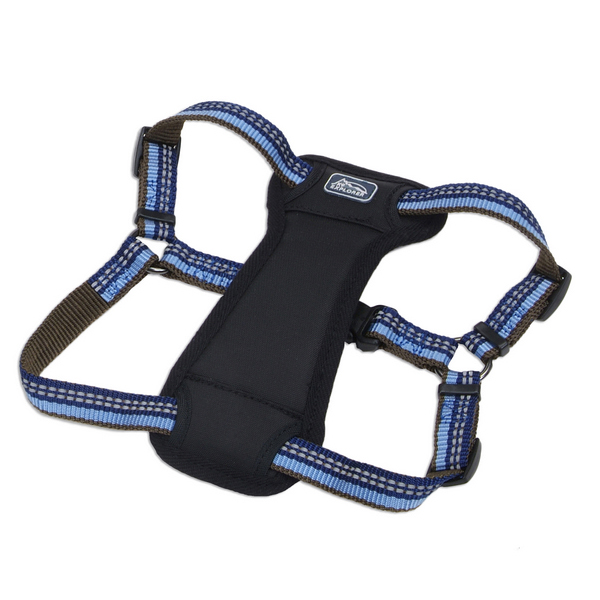 Coastal K9 Explorer Harness КОСТАЛ К9 ЕКСПЛОРЕР світловідбивна шлея з нагрудником для собак 11.3- , Сапфіровий см., 2,5 см х 50,8 - 76,2 см, 11,3- см., см фото 1