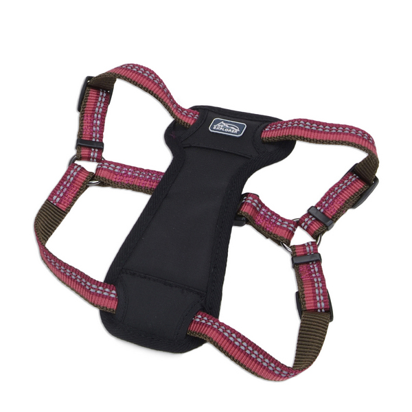 Coastal K9 Explorer Harness КОСТАЛ К9 ЕКСПЛОРЕР світловідбивна шлея з нагрудником для собак 20.4- , Малиновий см., 2,5 см х 66 - 96,5 см, 20,4- см., см фото 1