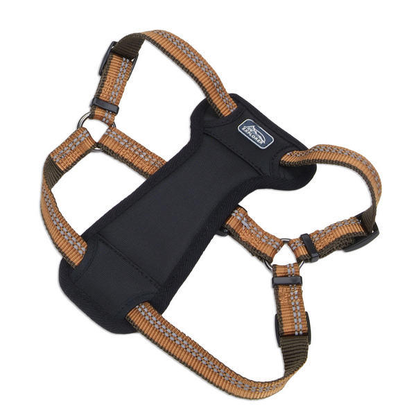 Coastal K9 Explorer Harness КОСТАЛ К9 ЕКСПЛОРЕР світловідбивна шлея з нагрудником для собак 20.4- , Полум’я см., 2,5 см х 66 - 96,5 см, 20,4- см., см фото 1