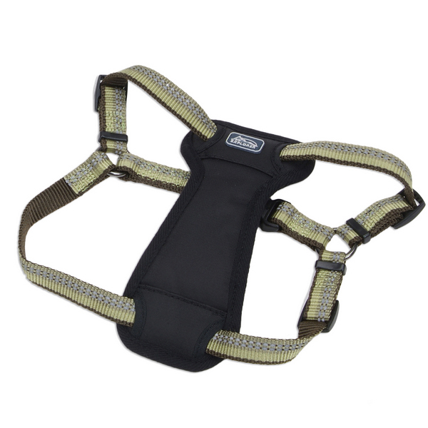 Coastal K9 Explorer Harness КОСТАЛ К9 ЕКСПЛОРЕР світловідбивна шлея з нагрудником для собак 20.4- , Папороть см., 2,5 см х 66 - 96,5 см, 20,4- см., см фото 1