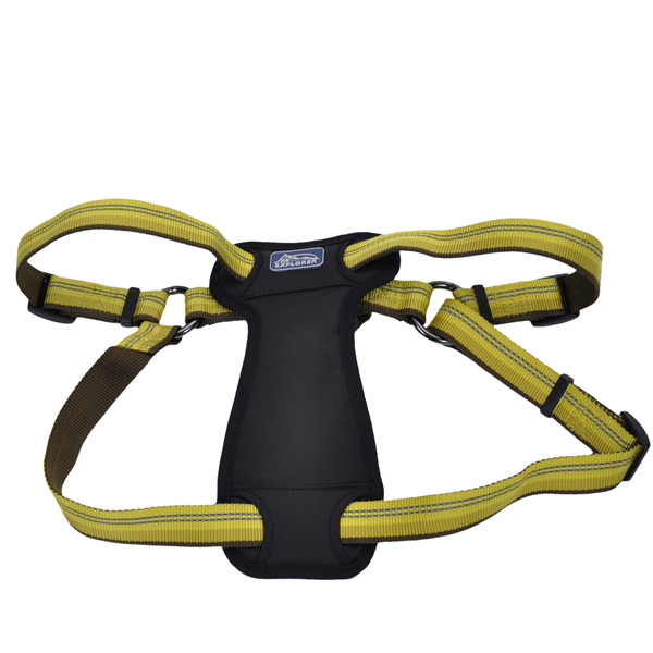 Coastal K9 Explorer Harness КОСТАЛ К9 ЕКСПЛОРЕР світловідбивна шлея з нагрудником для собак 20.4- , Золотарник см., 2,5 см х 66 - 96,5 см, 20,4- см., см фото 1