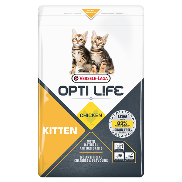 Opti Life Kitten ОПТІ ЛАЙФ ДЛЯ КОШЕНЯТ беззерновий сухий суперпреміум корм для кошенят , см фото 1