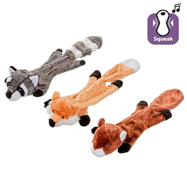 Flamingo Plish Flat Toy ФЛАМІНГО ЛИСИЦЯ БОБЕР ЄНОТ м’яка іграшка з пищалкою для собак , В асортименті см фото 1