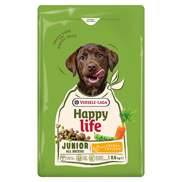 Happy Life Junior with Chicken ХЕППІ ЛАЙФ ДЖУНІОР сухий преміум корм для цуценят усіх порід , см фото 1