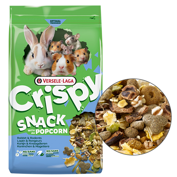 Versele-Laga Crispy Snack Popcorn ВЕРСЕЛЕ-ЛАГА КРІСПІ СНЕК ПОПКОРН додатковий корм ласощі для гризунів