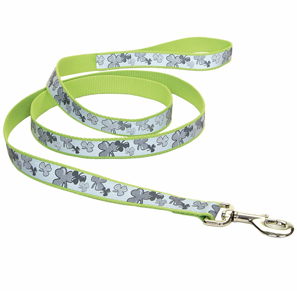 Coastal Lazer Brite Reflective Leash КОСТАЛ ЛАЗЕР БРАЙТ світловідбивний повідець для собак, 1.6смХ1.2м , Конюшина см., 1,6 см х 1,2 м см фото 1