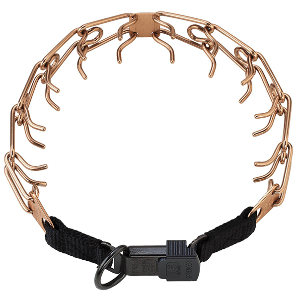 Sprenger Ultra-Plus Training Collar СПРЕНГЕР УЛЬТРА-ПЛЮС ПАРФОРС строгий нашийник для собак, замок ClicLock, куроган , 3,2 мм, 52 см см., Куроган сталь см фото 1