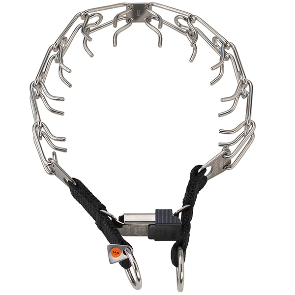 Sprenger Ultra-Plus Training Collar СПРЕНГЕР УЛЬТРА-ПЛЮС ПАРФОРС строгий нашийник для собак, 2 кільця і замок ClicLock, неіржавна сталь , 3,2 мм, 52 см см., Неіржавна сталь см фото 1