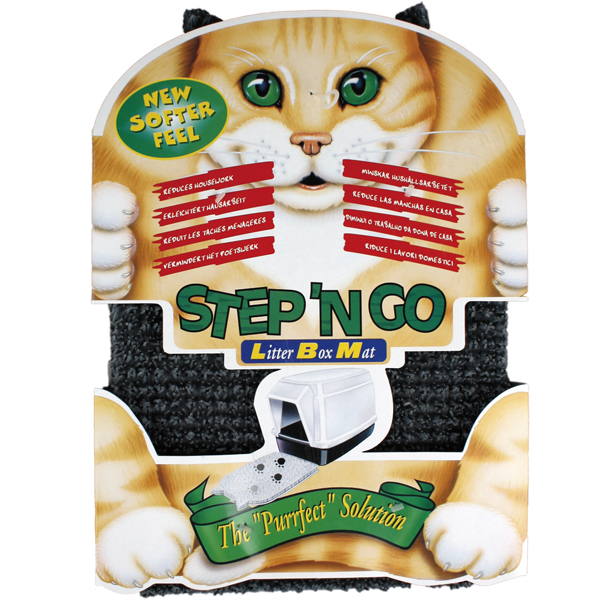 Flamingo Litter Box Mat ФЛАМІНГО килимок для туалету котів , 30 см х 45 см х 2 см см фото 1