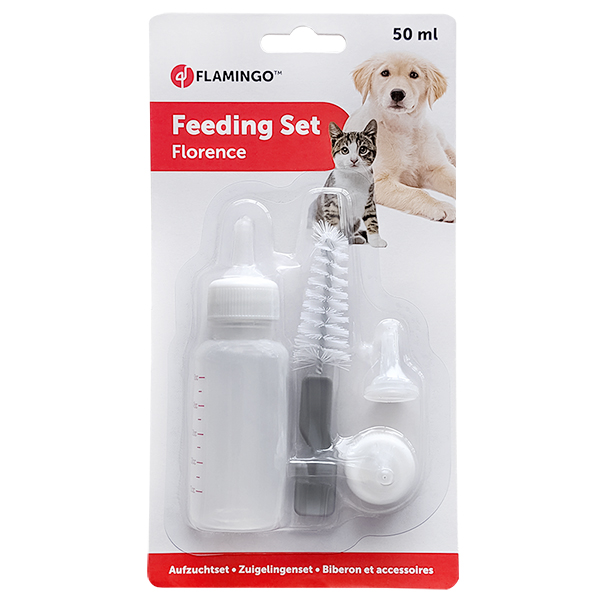 Flamingo Feeding Bottle For Pups ФЛАМІНГО набір для вигодовування цуценят, кошенят та дрібних тварин фото 1