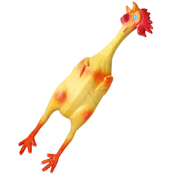 Flamingo Latex Chicken ФЛАМІНГО КУРКА латексна іграшка з пищалкою для собак , 11 см х 8 см х 49 см см фото 1