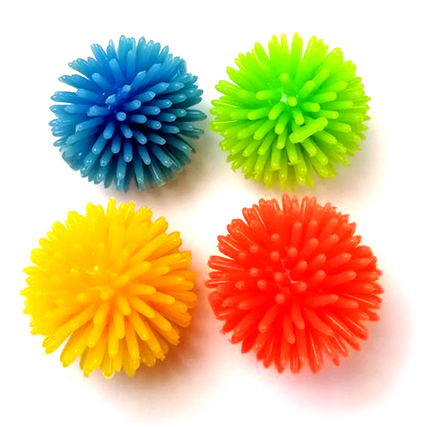 Flamingo Hedgehog Balls ФЛАМІНГО М’ЯЧ ЇЖАЧОК іграшка для котів, TPR-гума , 3,5 см см фото 1