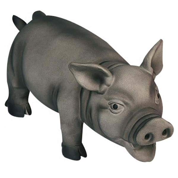 Flamingo Black Pig ФЛАМІНГО ПОРОСЯ ХРЮКАЮЧЕ ЧЕРНЕ латексна іграшка для собак , 22 см х 10 см х 10 см см., Чорний см фото 1