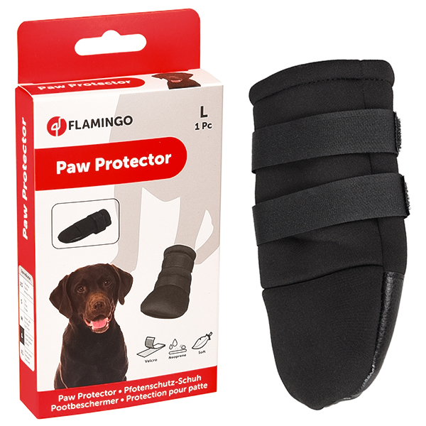 Flamingo Paw Protector L ФЛАМІНГО ЗАХИСНИЙ ЧЕРЕВИК для собак порід ретрівер, спанієль, лабрадор , L см фото 1