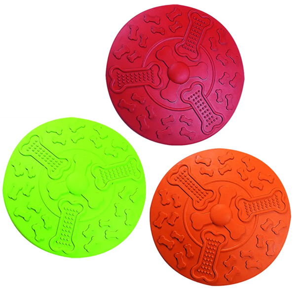 Flamingo Frisbee ФЛАМІНГО ФРІСБІ інтерактивна гумова іграшка для собак , 18 см см фото 1