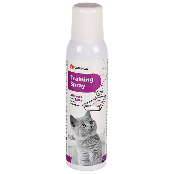 Flamingo Kitten Training Spray ФЛАМІНГО ТРЕНІНГ СПРЕЙ для привчання кошеня до туалету, кігтеточки, іграшки фото 1