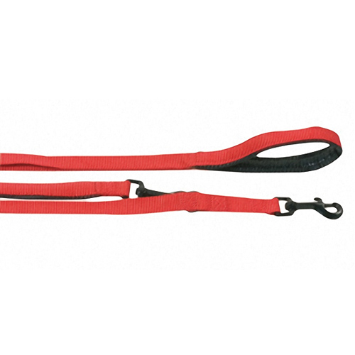 Flamingo Training Lead Soft Grip ФЛАМІНГО ПЕРЕСТІБКА з м’якою ручкою для собак , 2 м, 20 мм см., Червоно-чорний см фото 1