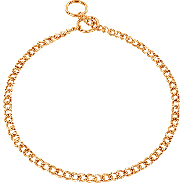 Sprenger Collar Round Link СПРЕНГЕР НАШИЙНИК для собак, кругла ланка 2мм, позолочена сталь , 2 мм, 70 см см., Позолочена сталь см фото 1