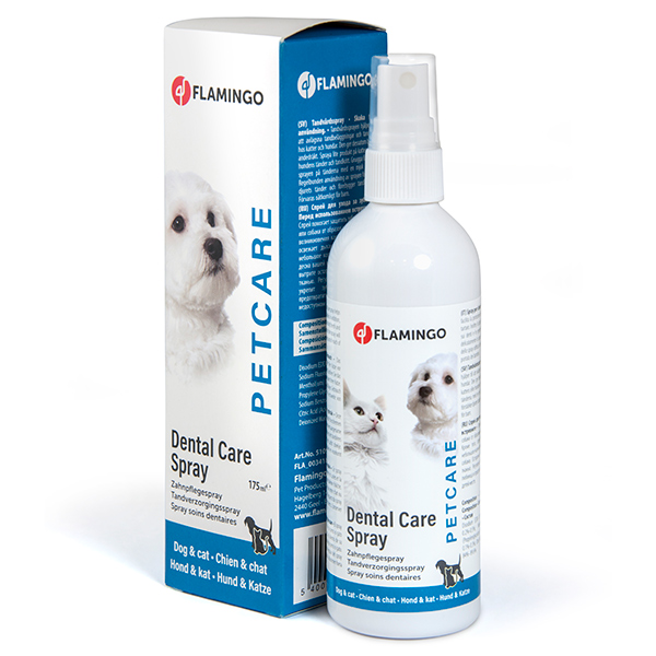 Flamingo Petcare Dental Care Spray ФЛАМІНГО спрей для догляду за зубами для собак та котів фото 1