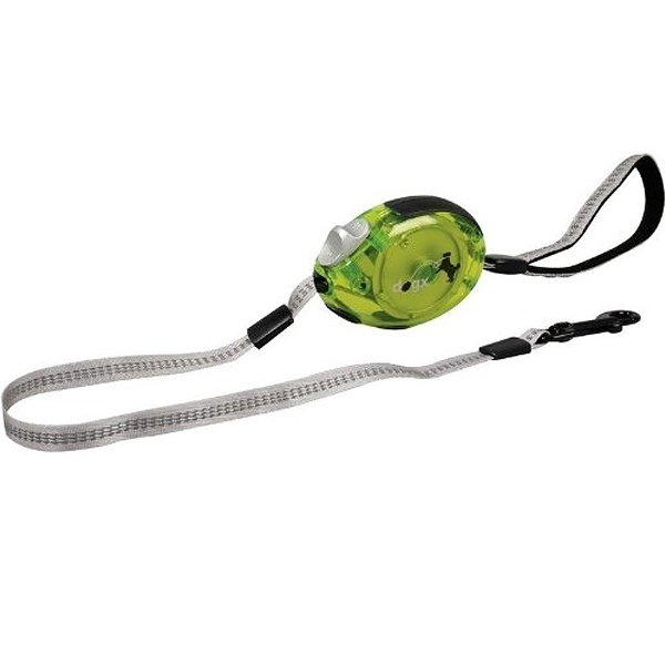Flamingo Dogx2GO Belt Glassy S ФЛАМІНГО БЕЛТ ГЛАССІ повідець рулетка для собак до , світловідбивна стрічка 2м , 2 м см., Зелений см фото 1