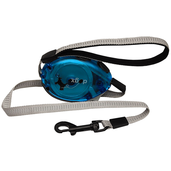 Flamingo Dogx2GO Belt Glassy S ФЛАМІНГО БЕЛТ ГЛАССІ повідець рулетка для собак до , світловідбивна стрічка 2м , 2 м см., Cиній см фото 1