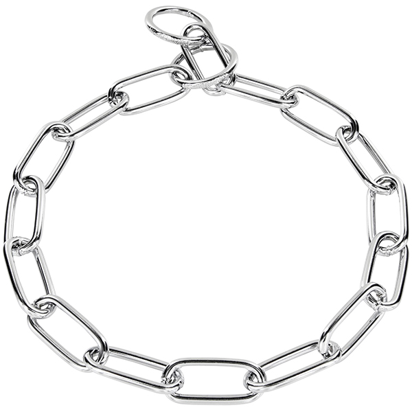 Sprenger Collar Long Link СПРЕНГЕР НАШИЙНИК для собак, довга ланка 4мм, хромована сталь , 4 мм, 69 см см., Хромована сталь см фото 1