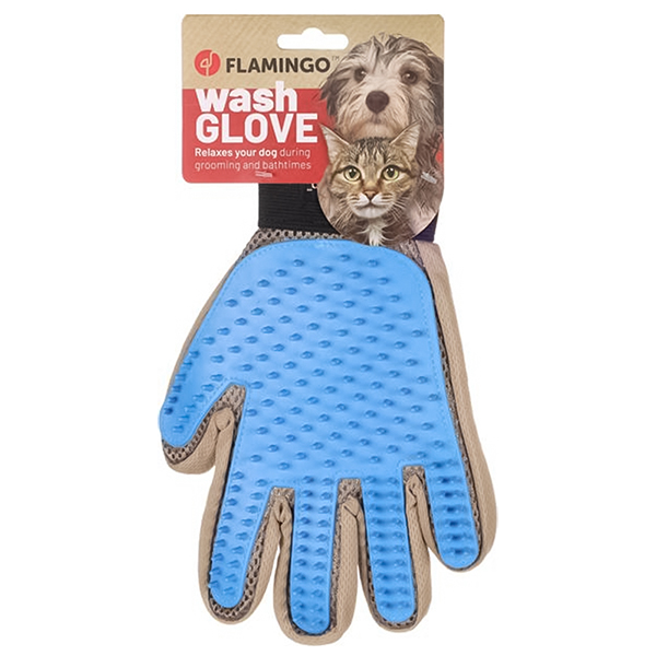 Flamingo Grooming Glove Mandy ФЛАМІНГО ПЕРЧАТКА ДЛЯ ГРУМІНГУ собак, котів, кроликів фото 1
