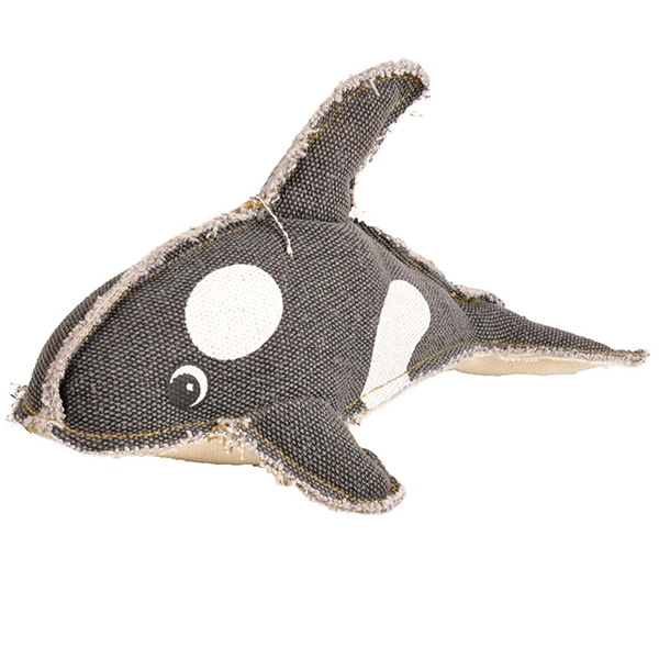 Flamingo Canvas Dolphin ФЛАМІНГО ДЕЛЬФІН м’яка іграшка з пищалкою для собак фото 1