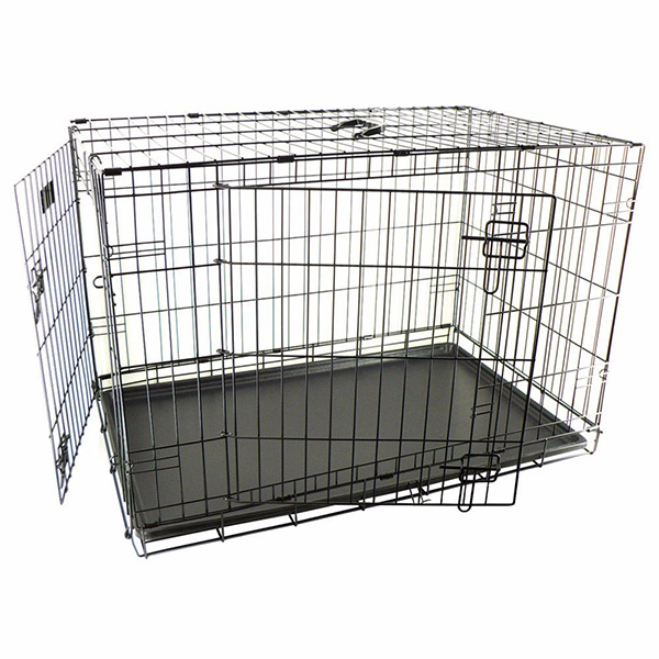 Flamingo Wire Cage Ebo Taupe ФЛАМІНГО ЕБО КЛІТКА 2-х дверна для собак , Металокераміка кг., 109 см х 70 см х 77 см см фото 1