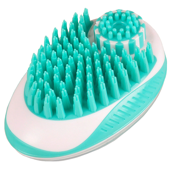 Flamingo Margo 2in1 Clean And Massage Brush ФЛАМІНГО МАРГО щітка для чищення та масажу собак фото 1